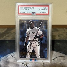 Frank Thomas 1996 Fleer Update #U243 Chicago White Sox AUTO PSA/DNA