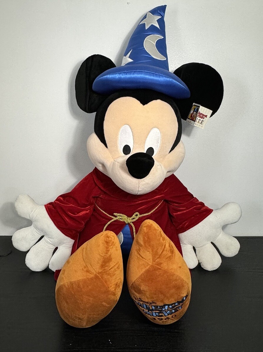 Rare 5 Ft 1940 GIANT Mickey Mouse Sorcerer Plush Milestone Limited