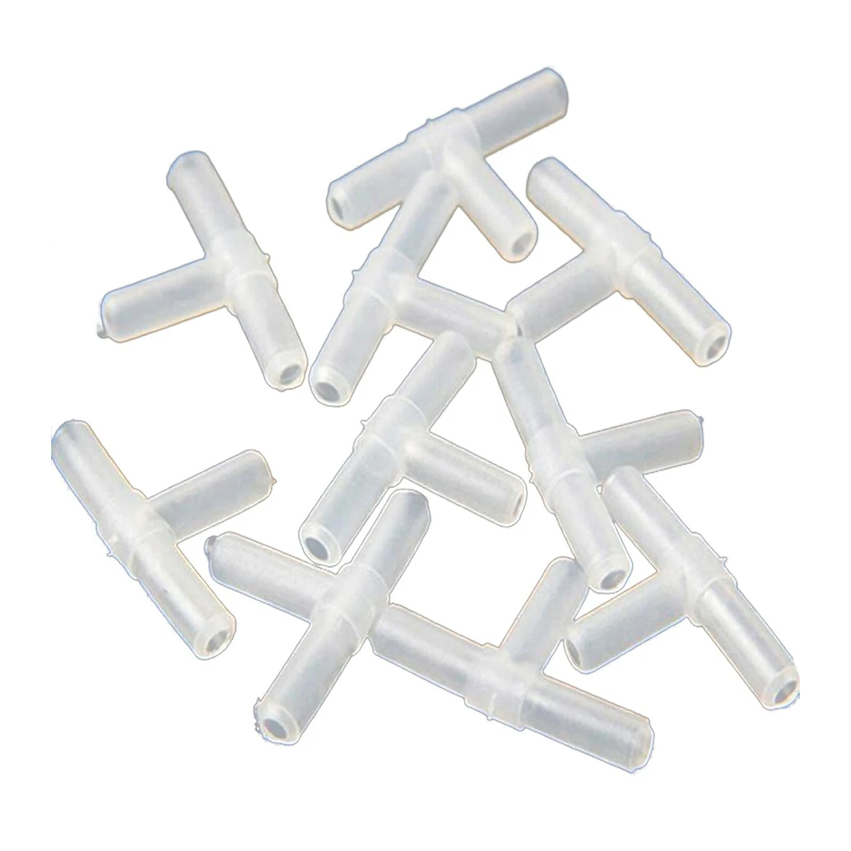10 x 3 Way T Connector Adapter Joint Aquarium Airline Hose Tubing Pump Fish Tank