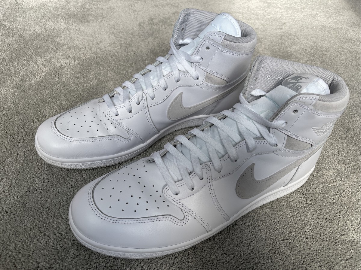 Nike Air Jordan Retro 1 High OG 85 Neutral Grey White Size 15 2021