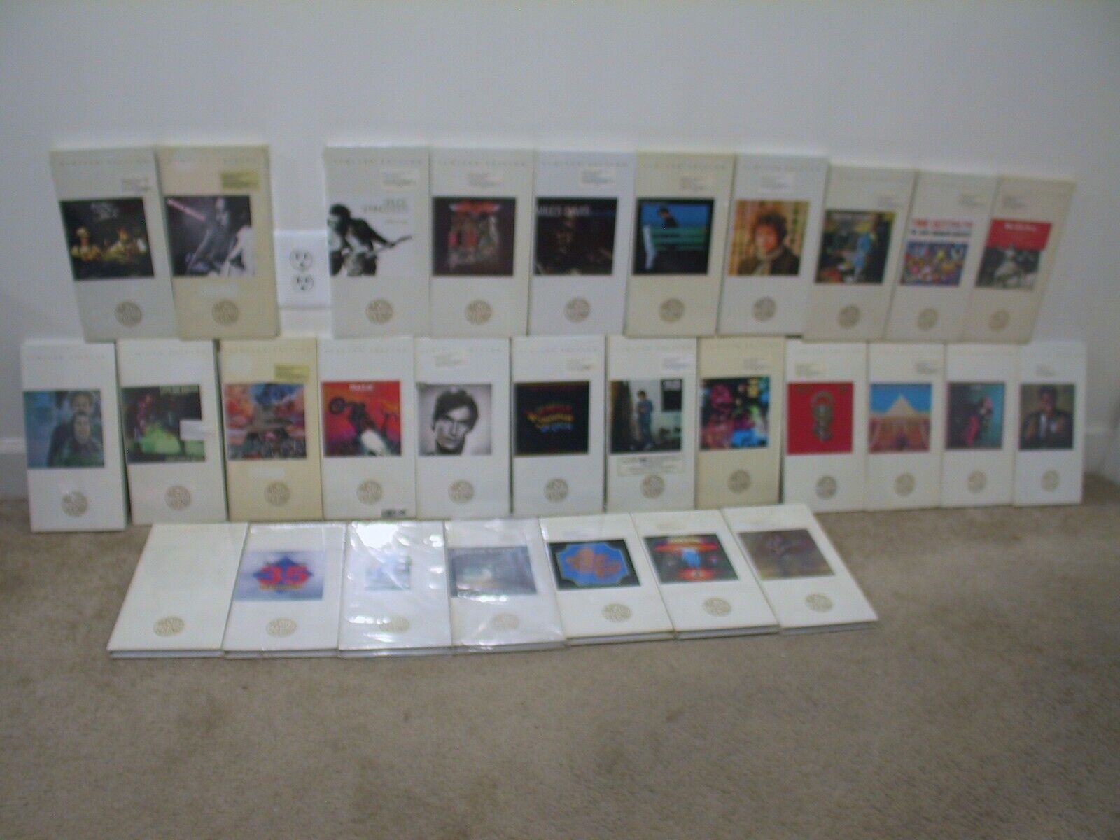 (29) 24K Gold CDs Sony Pink Floyd Boston Chicago Toto Aerosmith EWF Japan Sealed
