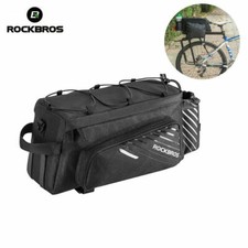 ROCKBROS MTB Bike Bicycle Bag Rear Shelfbag Large Capacity Bag Black Pannier Bag