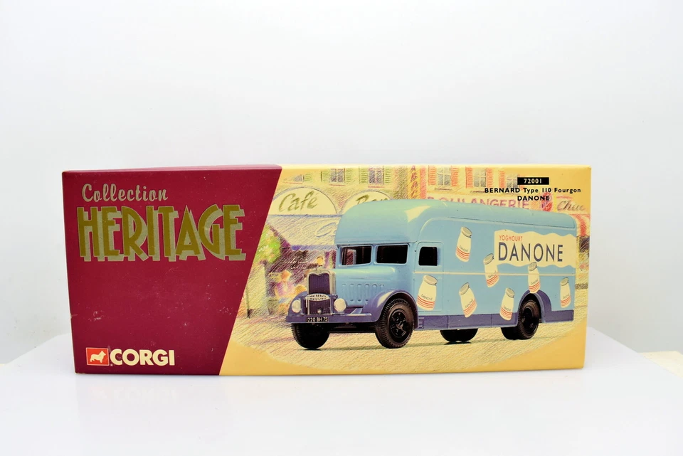 Modellino Camion 1:50 Bernard type 110 fourgon DANONE Corgi diecast modellismo - Immagine 2 di 4