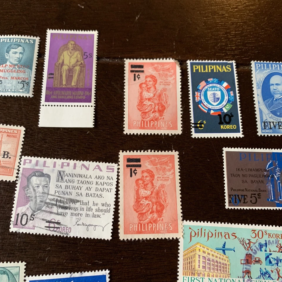 LOTE DE SELLOS DE FILIPINAS RARO TUBERCULOSIS, CONTRABANDO, OVPTS, COMO NUEVO, USADO Y MÁS! Foto 4 de 4