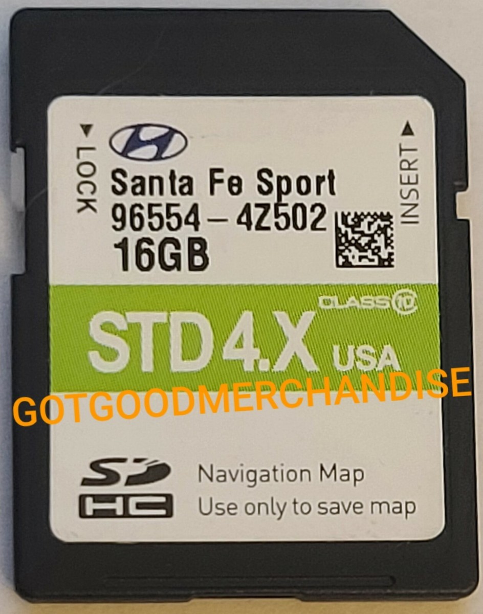 2017 2018 HYUNDAI SANTA FE SPORT NAVIGATION USA MAP SD CARD 4.X