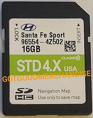 96554 B8502 2016 2017 Hyundai Santa Fe SD Navigation Map Card 96554b8502 OEM GPS