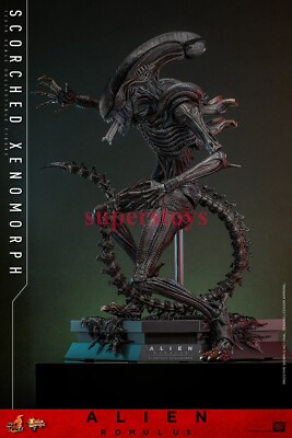 Presale Hot Toys MMS784 1/6 Alien: Romulus Scorched Xenomorph