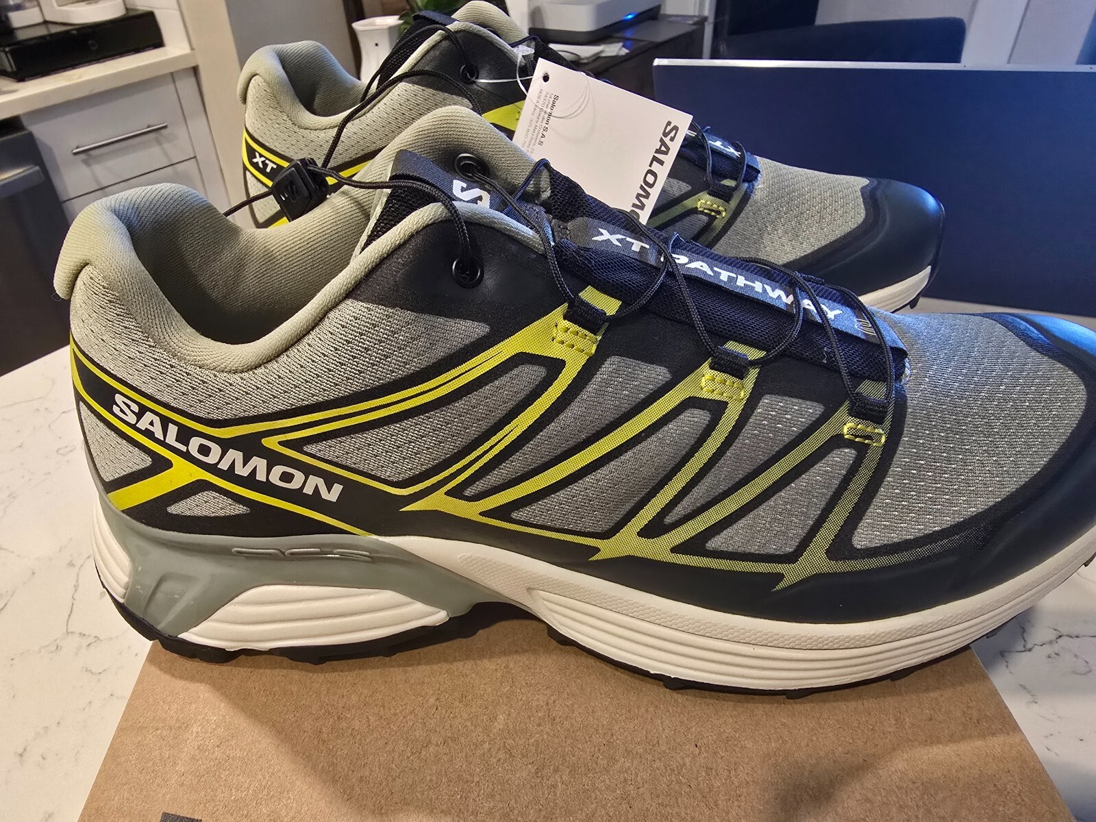 SCARPA DA TREKKING TRAIL RUNNING SALOMON XT PATHWAY 2 SEAGRASS L47686900 DA UOMO TAGLIA 10