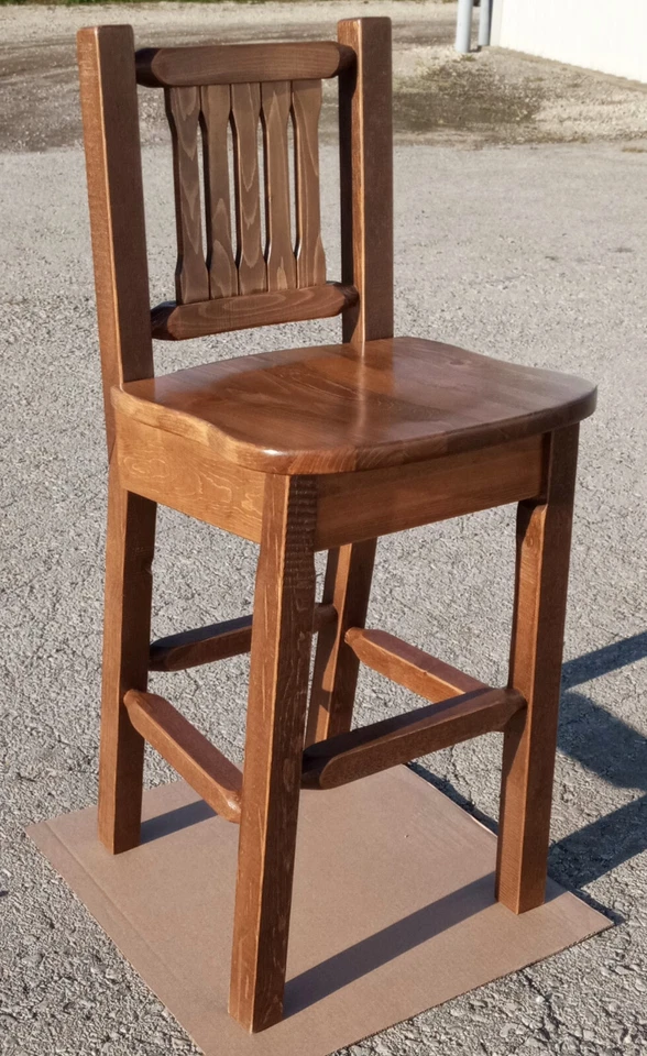 Montana Woodworks 30" Barstool, Superb Craftsmanship, Stained and Finished - NEW - Image 3 of 4