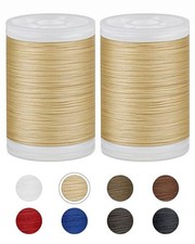 330 Yards Extra Strong Upholstery Thread,Cream Bonded Nylon Thread for Denim