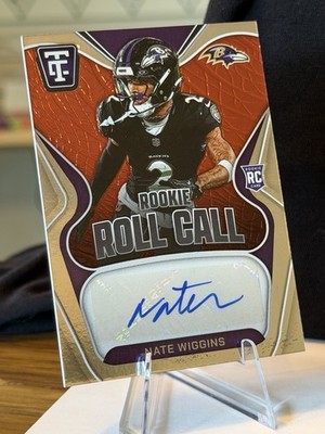 2024 Totally Certified Nate Wiggins Ravens Rookie Roll Call RRC-NWS /100 RC Red