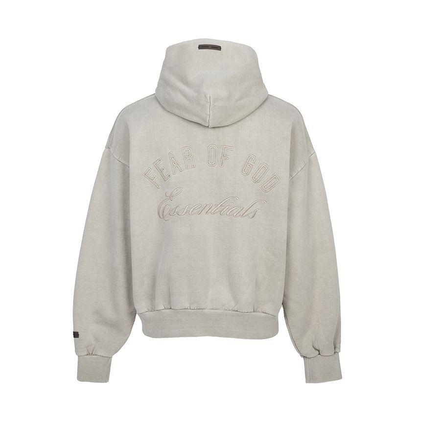 Fear of God Men's Fleece Zip-Up Hoodie 192HO254781F Smoke Grey 155075197