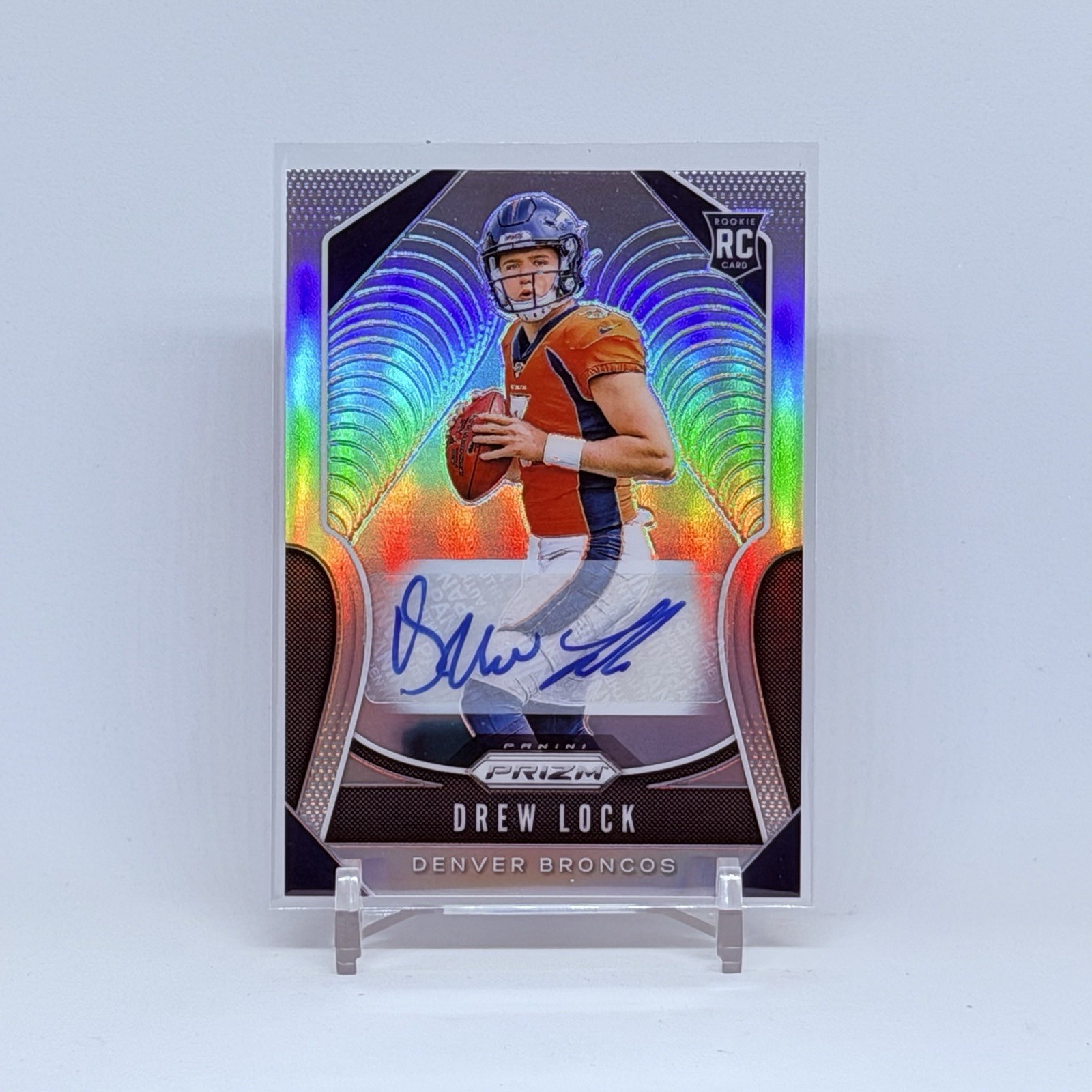 2019 Panini Prizm - Drew Lock (RC) - Rookie Silver Prizm Auto