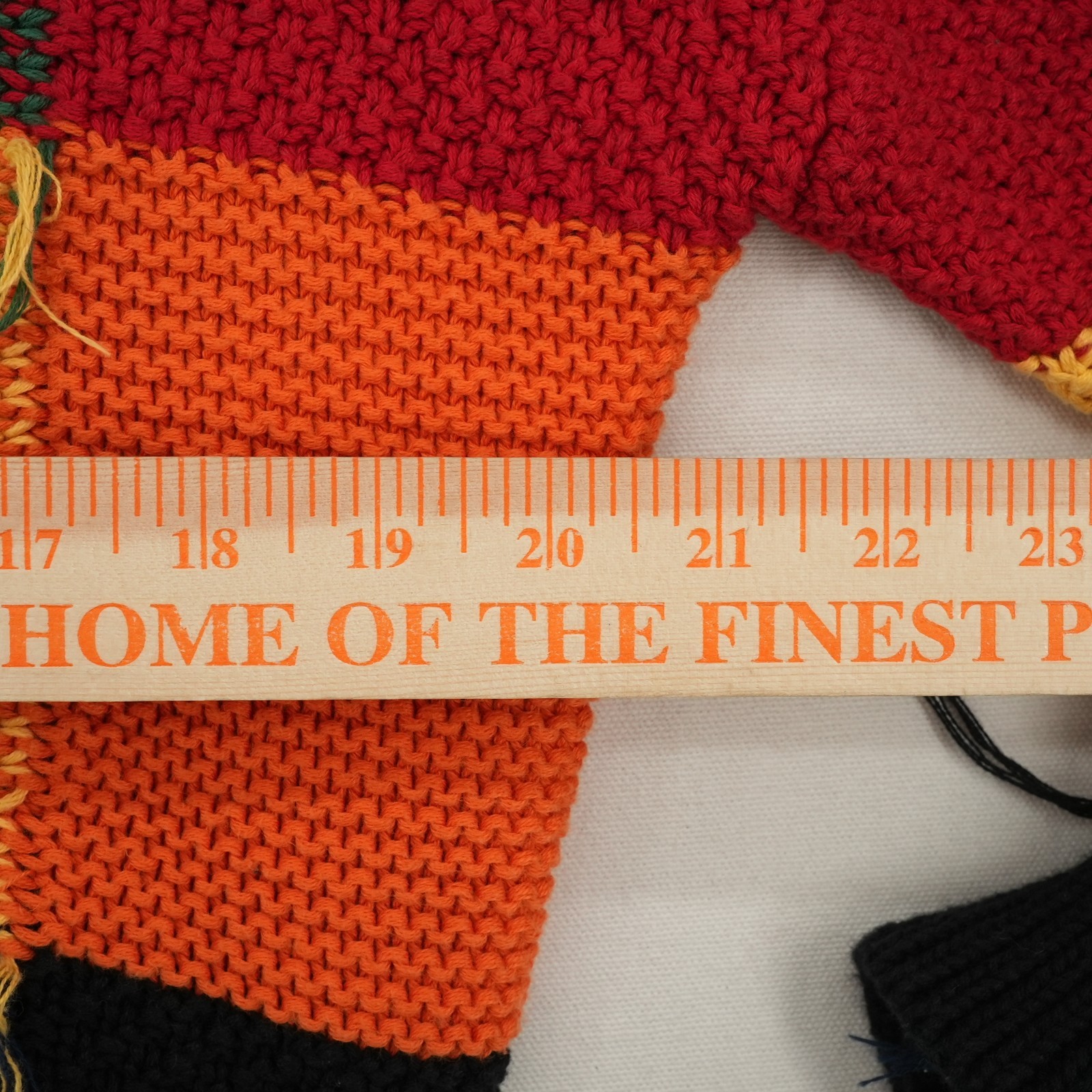 Minga London Rainbow Patchwork Knit Oversized Car… - image 4