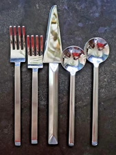 Yamazaki KAM Elements Flatware Stainless 18/10 SOLD INDI Salad Spoon Dinner Fork