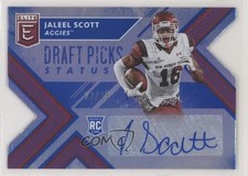 2018 Panini Elite Draft Picks Status Blue Die-Cut 22/25 Jaleel Scott Auto 1l2