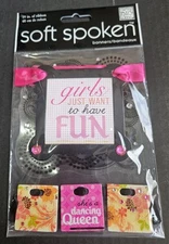 SOFT SPOKEN ME & MY BIG IDEAS 3D STICKERS Banner Girls