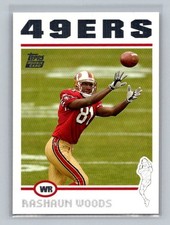 Rashaun Woods 2004 Topps Football Rookie Card #355 San Francisco 49ers. rookie card picture