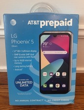 LG Phoenix 4 AT T Prepaid 16GB Silver Android NEW Sealed in Box