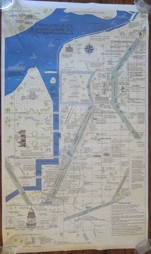 Strangers Guide to Washington DC in 1865 Poster and Booklet
