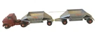 Matchbox Lesney Major Pack M-4 GMC Tractor & Freuhauf 2 Hopper Train