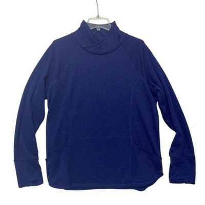 Tek Gear Pullover Sweatshirt Women s Plus Size XXL Mock Neck blue