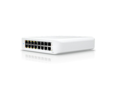 Ubiquiti Lite 16 PoE, 16-Port Layer 2 Switch ((USW-Lite-16-POE (45W))
