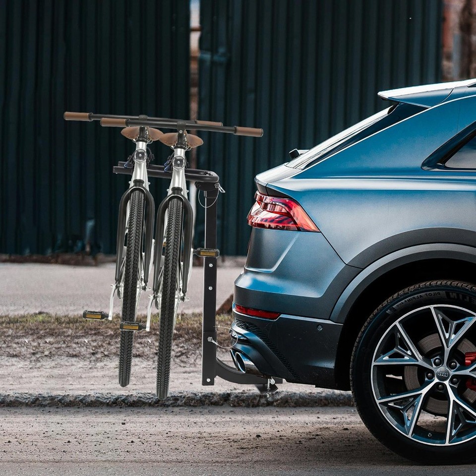 2 or 4 Bike Rack Hitch Mount Folding Carrier 2
