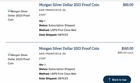 2023 S Morgan Silver Dollar PROOF Coin 23XF lot of 3 unopened from Mint. in hand