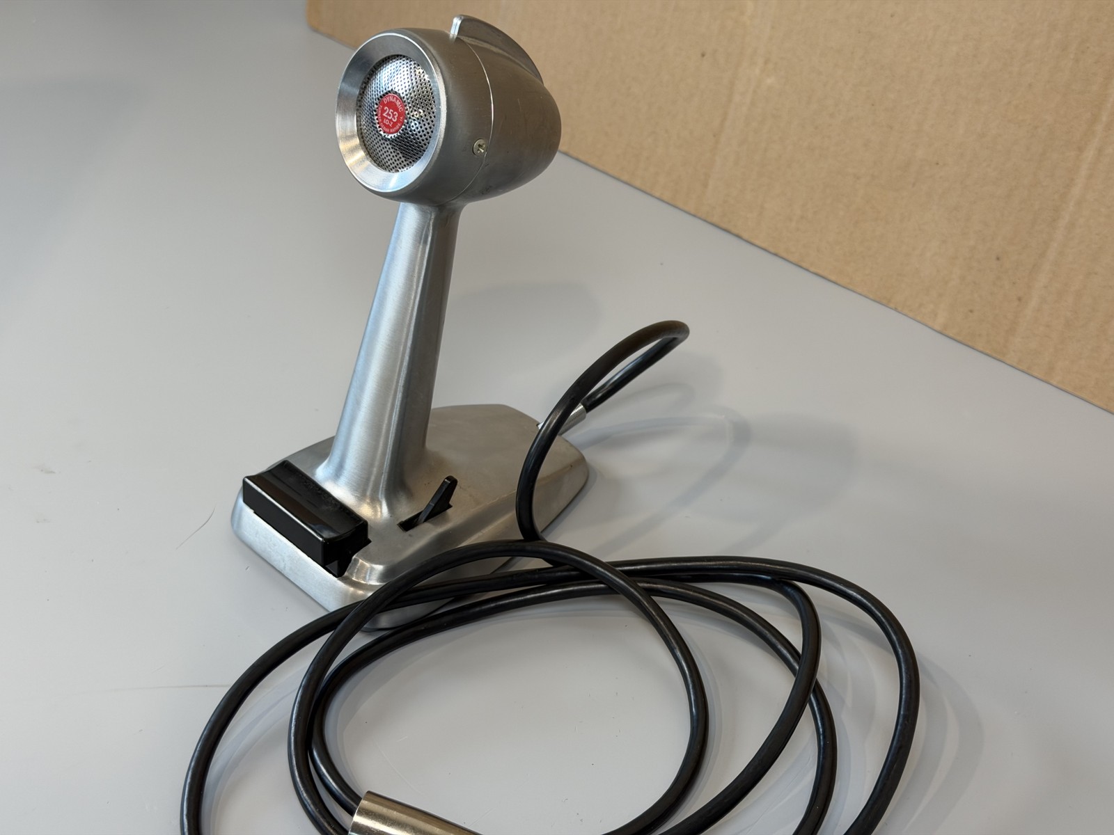 Turner 253 LO-Z Dynamic Desk Microphone Vintage CB Ham Radio - TESTED WORKING