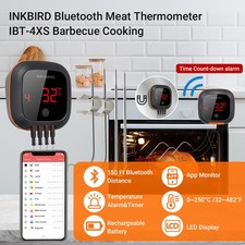Inkbird Termómetro Digital Bluetooth Fumador de Carne Termómetro Sonda Barbacoa Inalámbrico