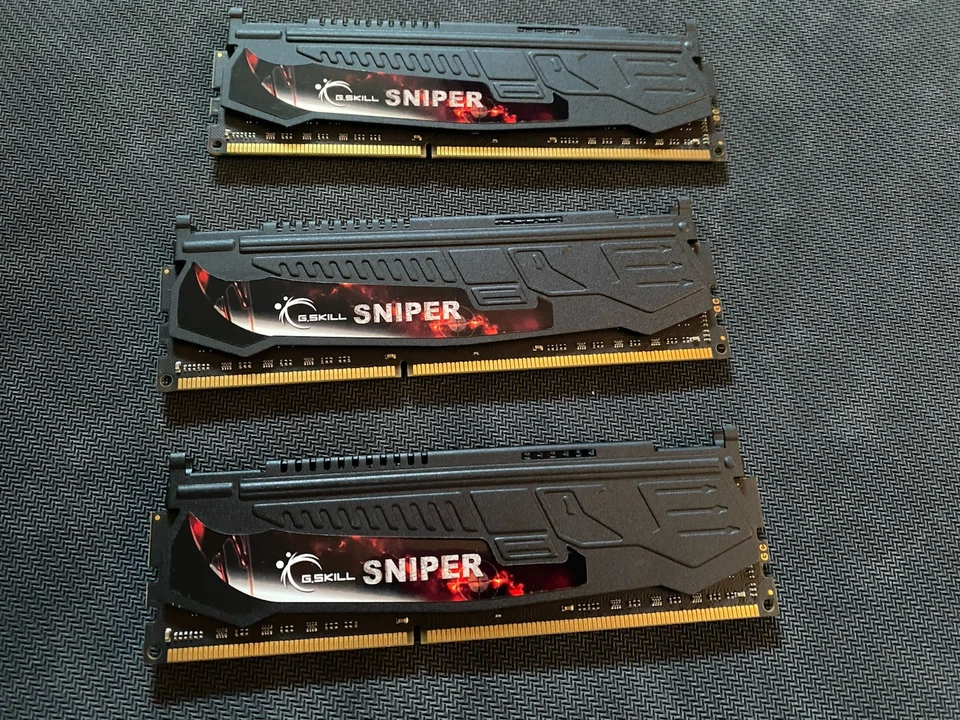 G Skill Sniper F3-12800CL9T-12GBSR DDR3-1600 PC3-12800 4gbx3 Xmp Cl9-9-9-24 1.5v - Image 4 of 4