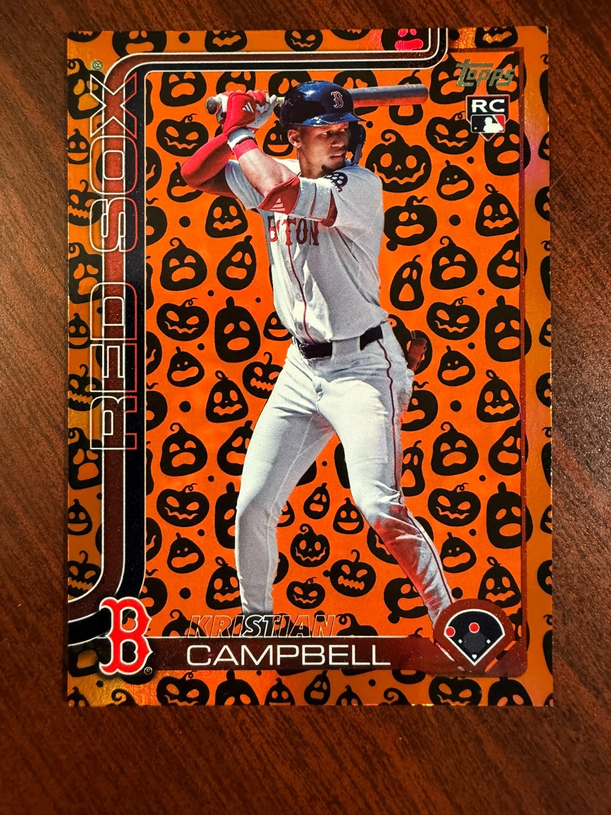 2025 Topps Update Series - Kristian Campbell #US1 Jack-O'-Lantern Foil (RC)