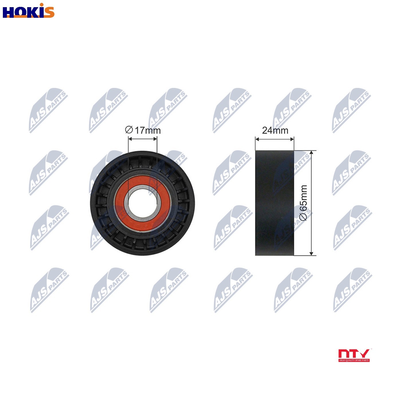 TENSIONER PULLEY VRIBBED BELT RNK-VV-019 FOR VOLVO V60/II/Cross/Country V40 2.0L - Image 10