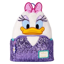 Daisy Duck 85th Anniversary Sequin Plush Cosplay Mini Backpack