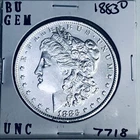1883 O BU GEM MORGAN SILVER DOLLAR UNC MS+++ U.S. MINT RARE COIN 7718