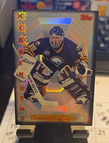 Dominik Hasek 1995 Topps Hidden Gems card