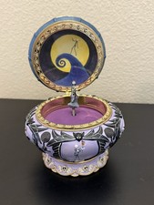 Disney Nightmare Before Christmas Sally & Jack Musical Trinket Jewelry Box 1993