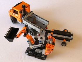 LEGO TECHNIC: Roadwork Crew (42060), Pre-owned, Complete, 2 in 1
