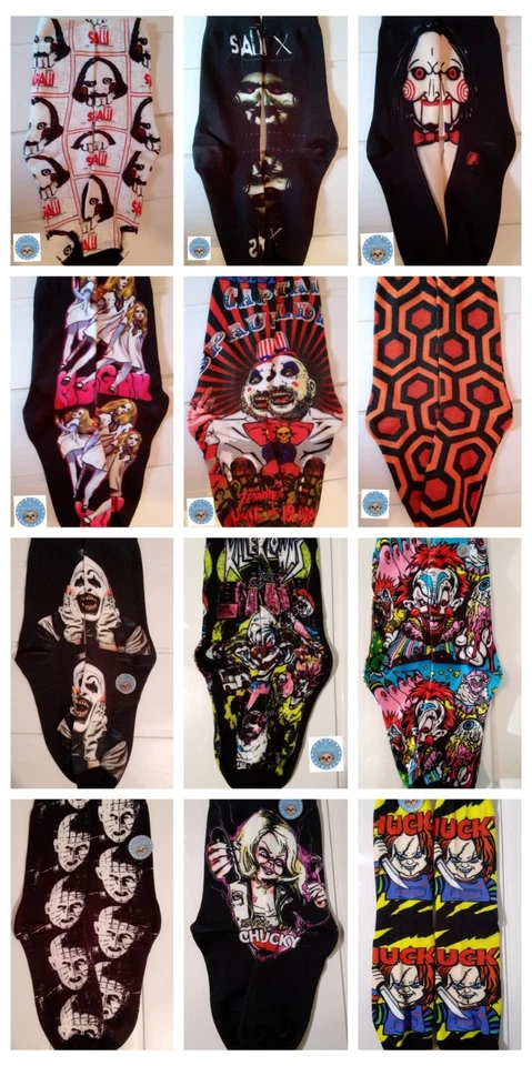 DELUXE Horror Themed Socks UK 5/10 unisex # Halloween Gift