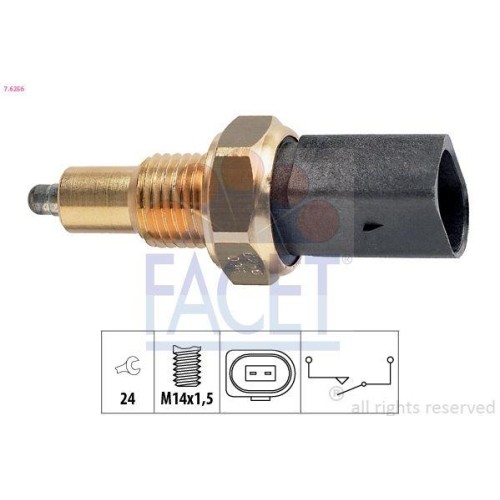 Schalter RüCkfahrleuchte Facet 7.6256 Made In Italy - Oe Equivalent FüR Audi VW-image