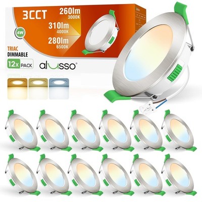 LED Deckenlampe Dimmbar 12 Stück 68 mm