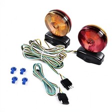 12v Magnetic Trailer Lights Two Sided Red Amber Magnetic Tow Lights Kit Truck