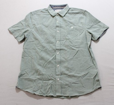 Flag & Anthem Men's Short Sleeve Scottsdale Textured Shirt AR8 Green Medium
