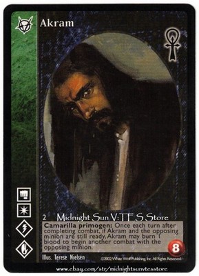Akram Brujah Camarilla Edition V:TES VTES Vampire CCG