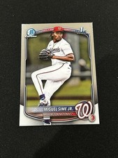 Miguel Sime Jr. 2025 Bowman Draft Chrome #BDC-181 1st Bowman Nationals