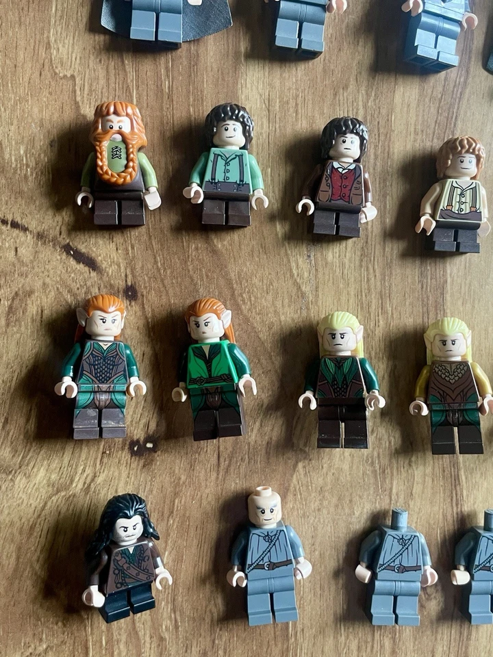 LEGO LOTR ¡Lote de minifiguras! 21 figuras + accesorios!!! ¡Elfos, enanos, hobbits!! Foto 2 de 4