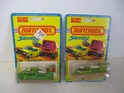 Matchbox Lesney Superfast 2X SF2 Hovercraft- 2 window & body colors, carded
