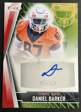 2022 SAGE - Daniel Barker #A-DB1 Illinois Fighting Illini - AUTO
