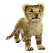 Standing Lion Cub Hansa Realistic Animal Soft Plush Toy 40cm L **FREE DELIVERY**